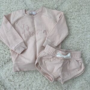 Jamie Kay Flora Sweatshirt and Ivy Shortie Set